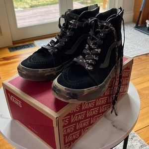 VANS Sk8-Hi Zip Camo Sidewall Black